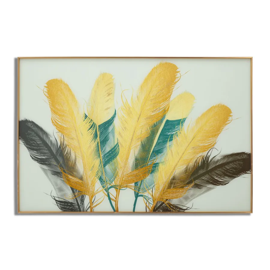 PANEL SZKLANY Z RAMĄ FEATHERS 120 3,5 80 cm